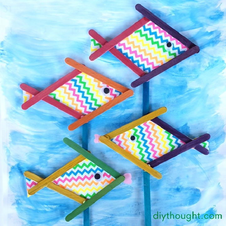 Popsicle Stick Fish Craft for Kindergarten