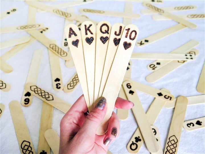 Popsicle Stick Playing Cards Tutorial