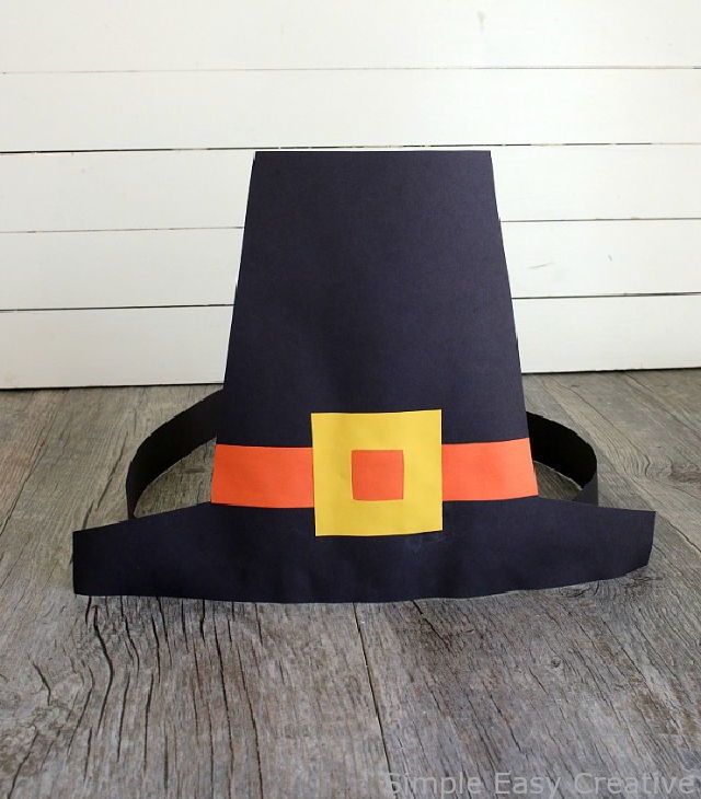 Printable Paper Pilgrim Hat Template