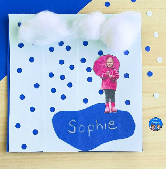 Simple Rain Craft for Preschoolers