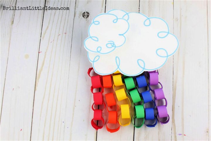Rainbow Paper Chain Craft for Kids