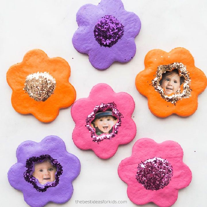 Salt Dough Flower Magnets Activities for Preschoolers