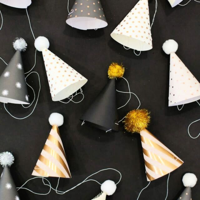 Simple DIY Party Hat for New Years