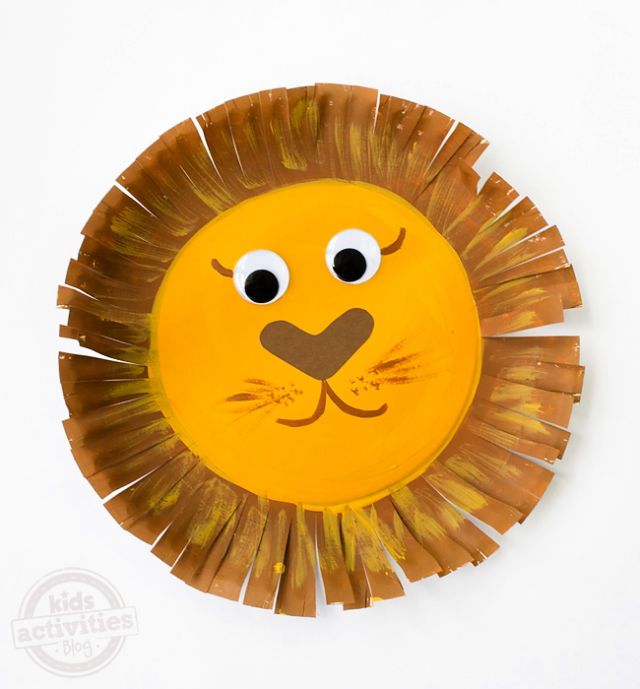Simple Paper Plate Lion Craft