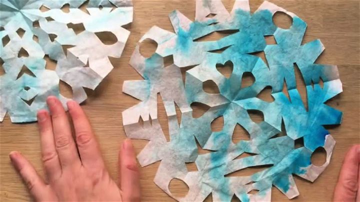 Simple and Easy DIY Coffee Filter Snowflakes