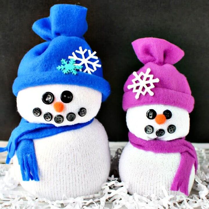 Easy Sock Snowman Craft