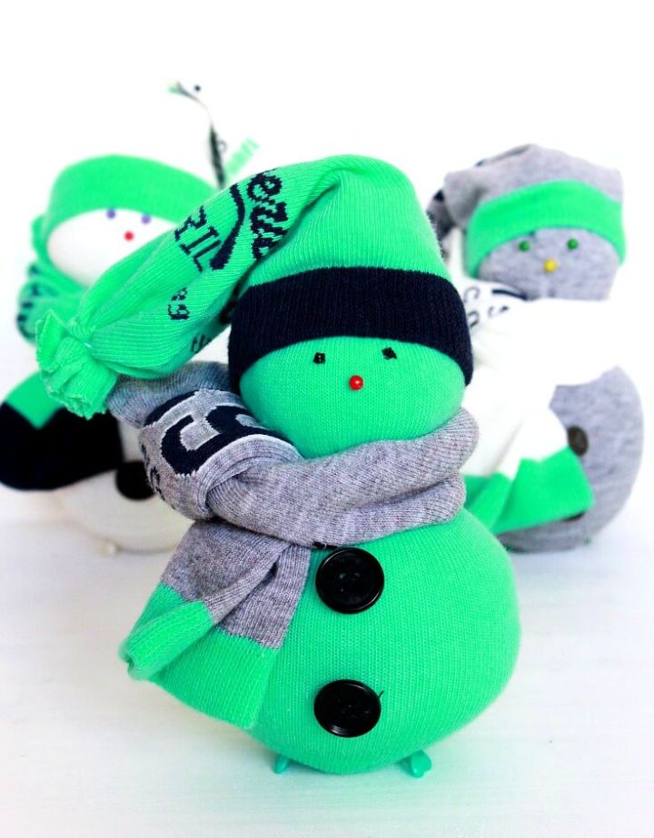 Sock Snowman Project for Adults