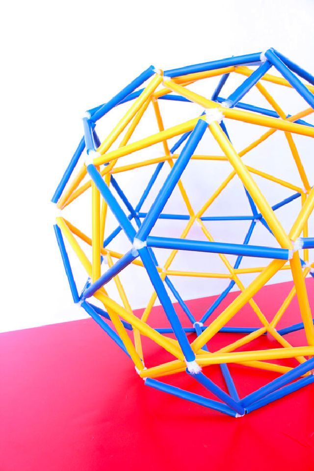 Straw Geodesic Dome and Sphere Engineering for Kids