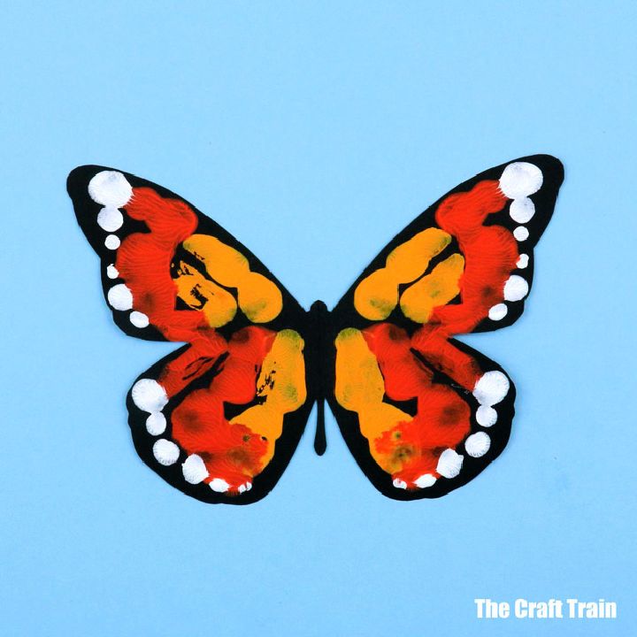 Symmetrical Butterfly Painting Art Project