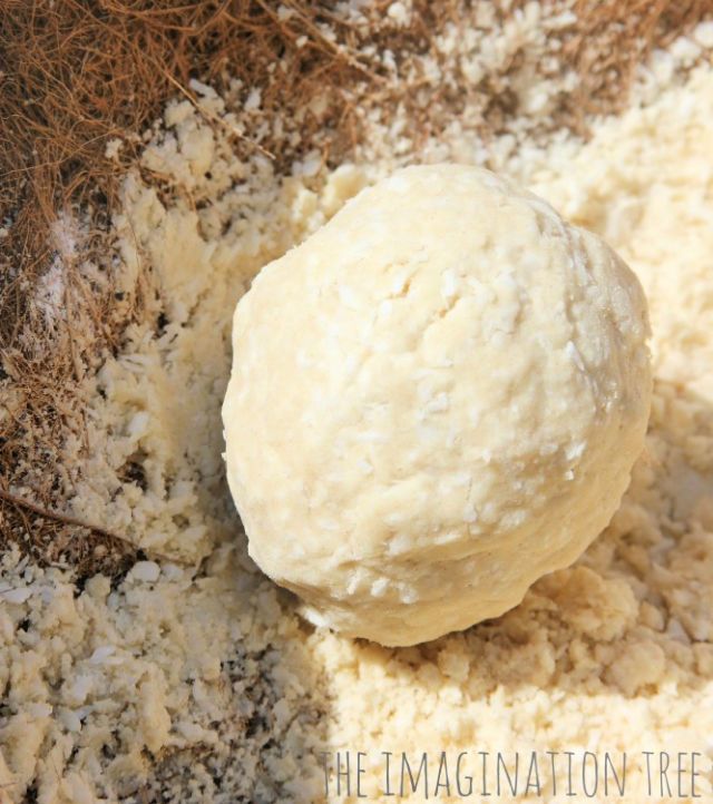 Textured and Scented Coconut Cloud Dough