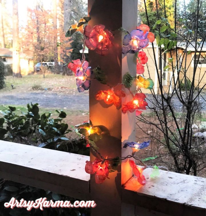 Transform Your Own Plastic Bottles Into Floral Fairy Lights