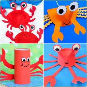 easy crab crafts for kids: fun crab art and craft ideas