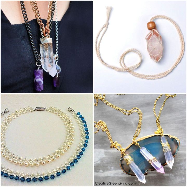 crystal necklace ideas