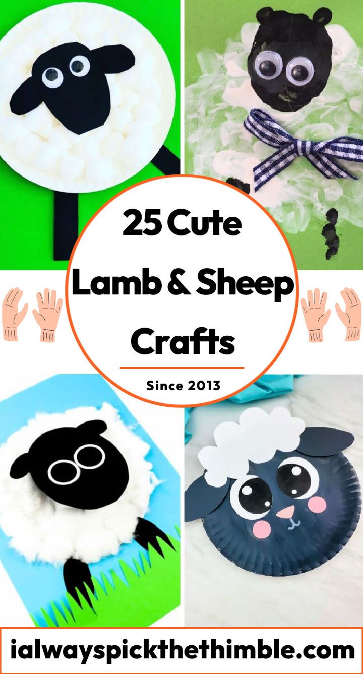 fun sheep crafts: lamb craft ideas for preschoolers