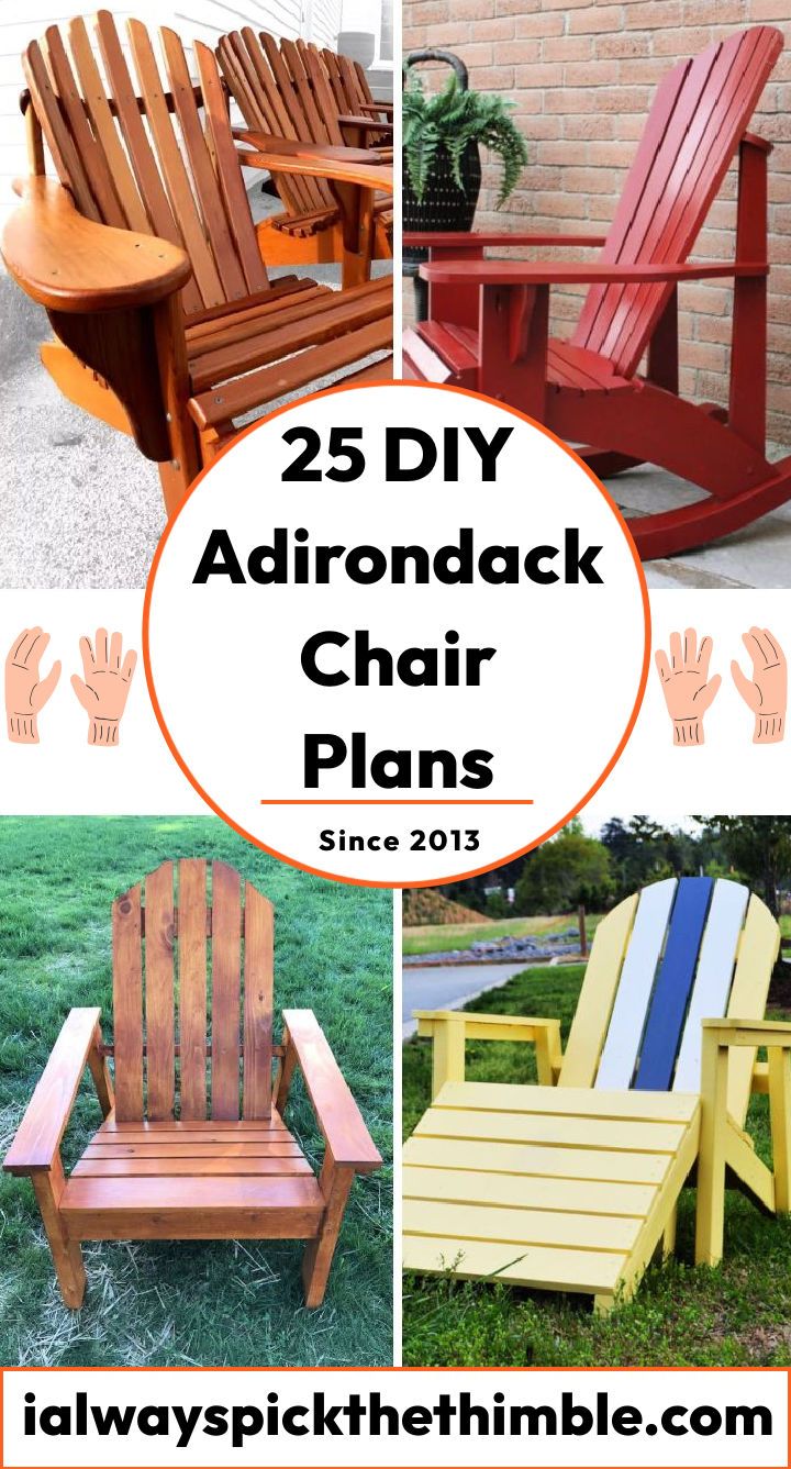 diy adirondack chair plans