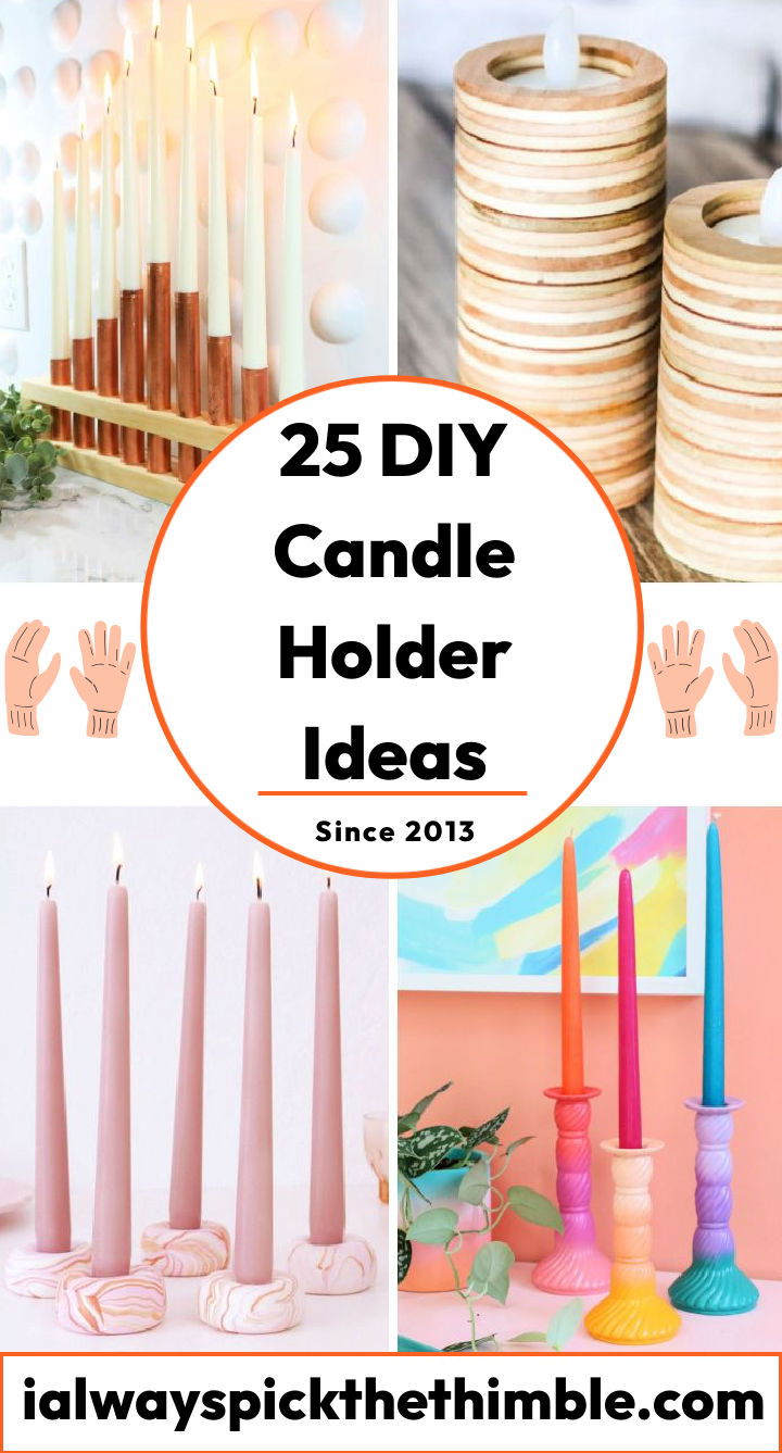 Easy DIY Taper Candle Holders that Look Expensive! - Joyful