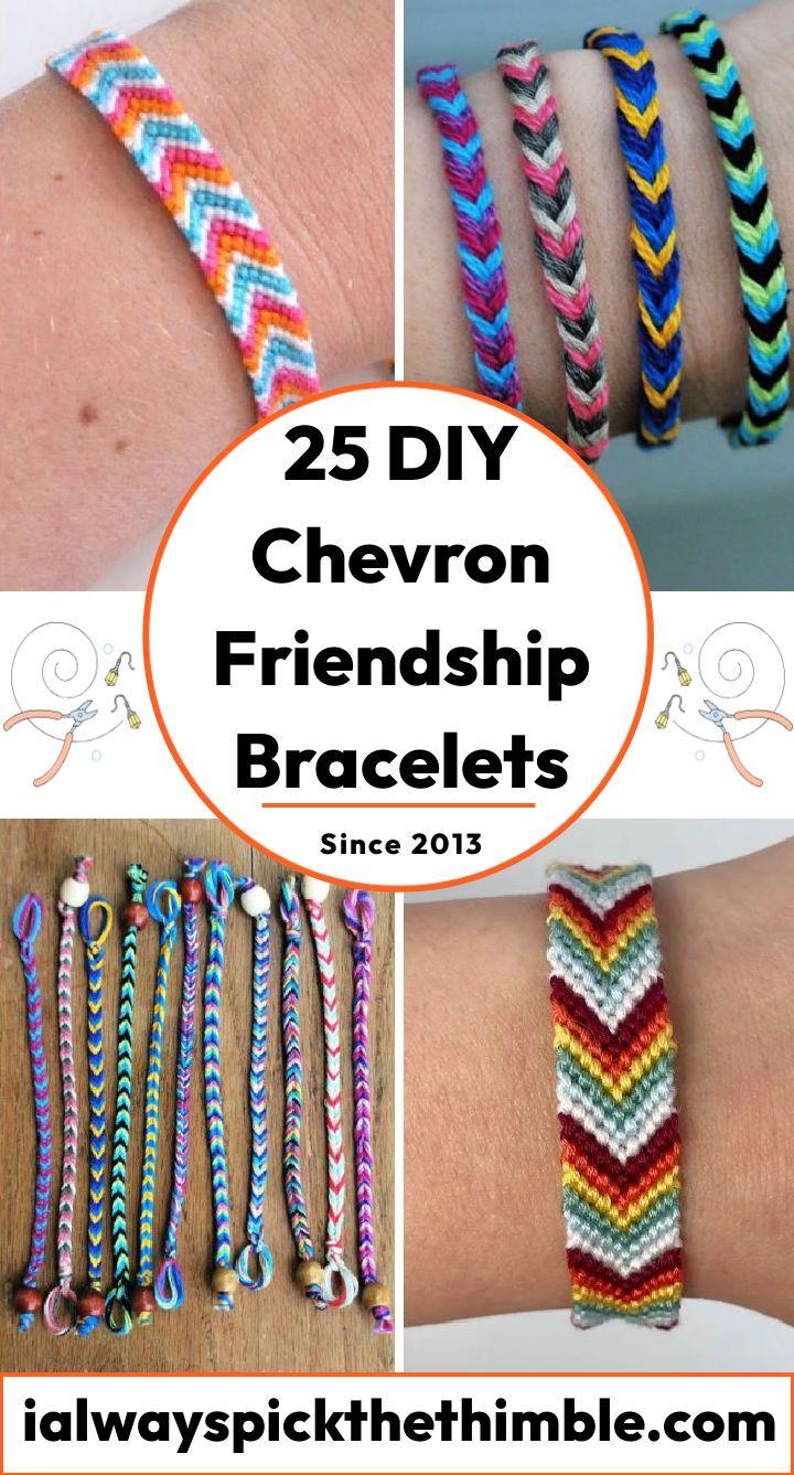  How to Make a Chevron Friendship Bracelet: 25 Free Chevron Bracelet Pattern