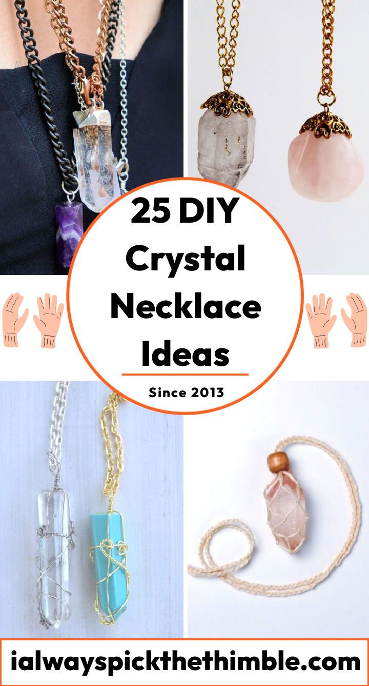 DIY crystal necklace ideas: how to make your own crystal necklace