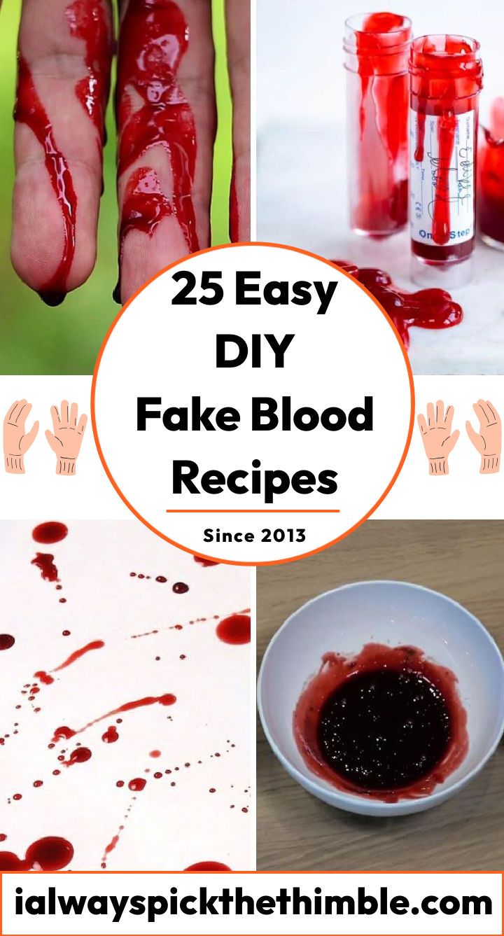 diy fake blood recipes