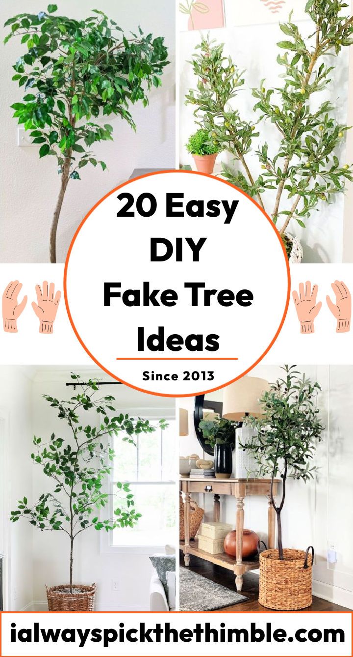 diy fake tree ideas