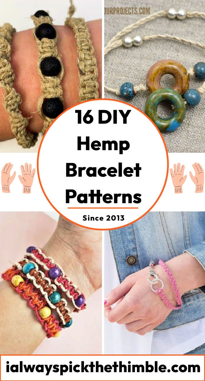 easy hemp bracelet patterns with step by step instructions