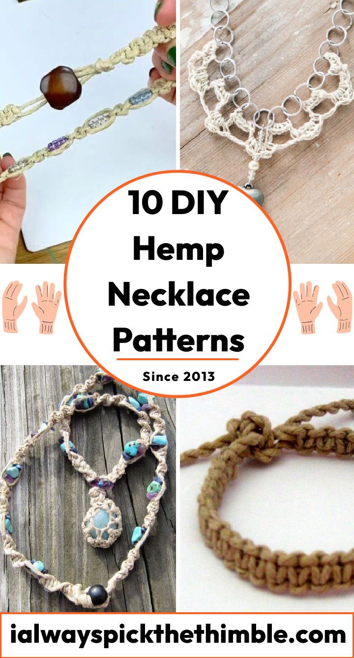 diy hemp necklace patterns