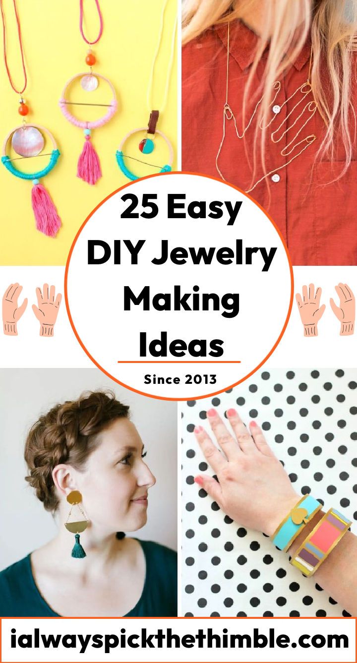 easy DIY jewelry ideas: how to make jewelry at home