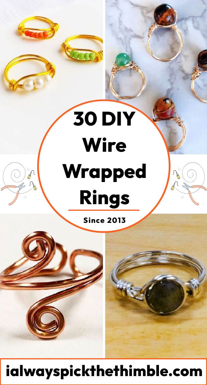 diy wire wrapped ringsdiy wire wrapped rings: easy wire wrap ring tutorial