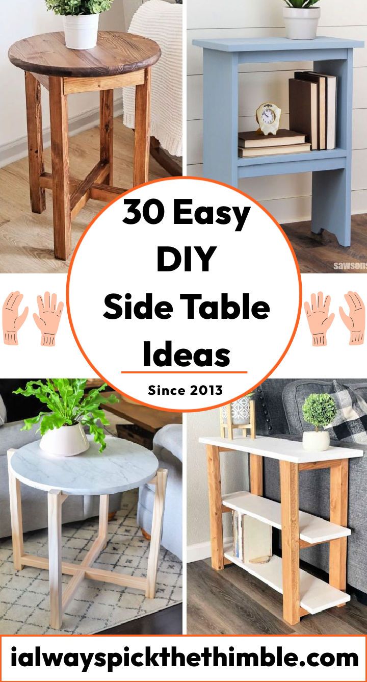 easy diy side table ideas