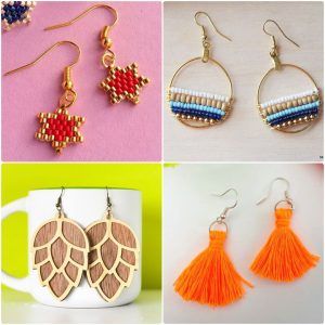 easy diy earrings you can make at home - homemade earring ideas
