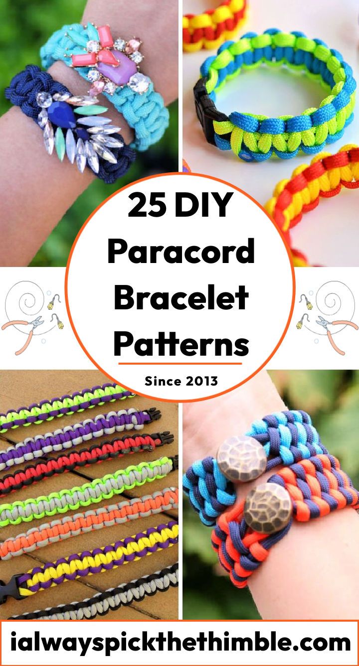 25 easy paracord bracelet patterns: make your paracord bracelets