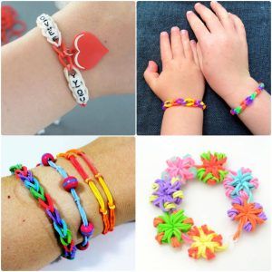 how to make rubber band bracelets: 25 bracelet patterns - DIY rubber band bracelet ideas