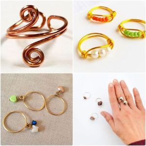 diy wire wrapped rings: easy wire wrap ring tutorial