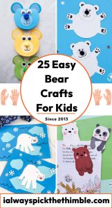 25 Easy Bear Crafts for Kids (Preschoolers and Toddlers)