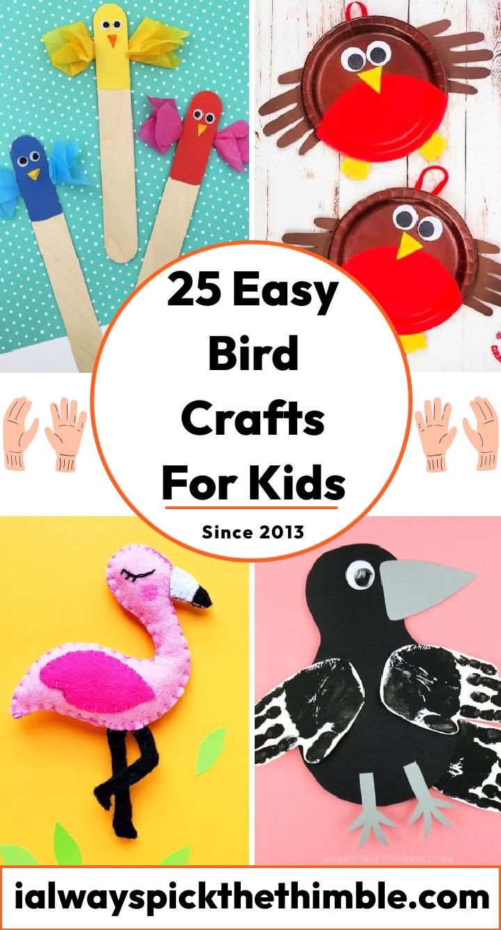 25 easy bird crafts for kids: bird art and craft ideas