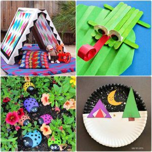 25 easy camp crafts for kids: summer camping craft ideas