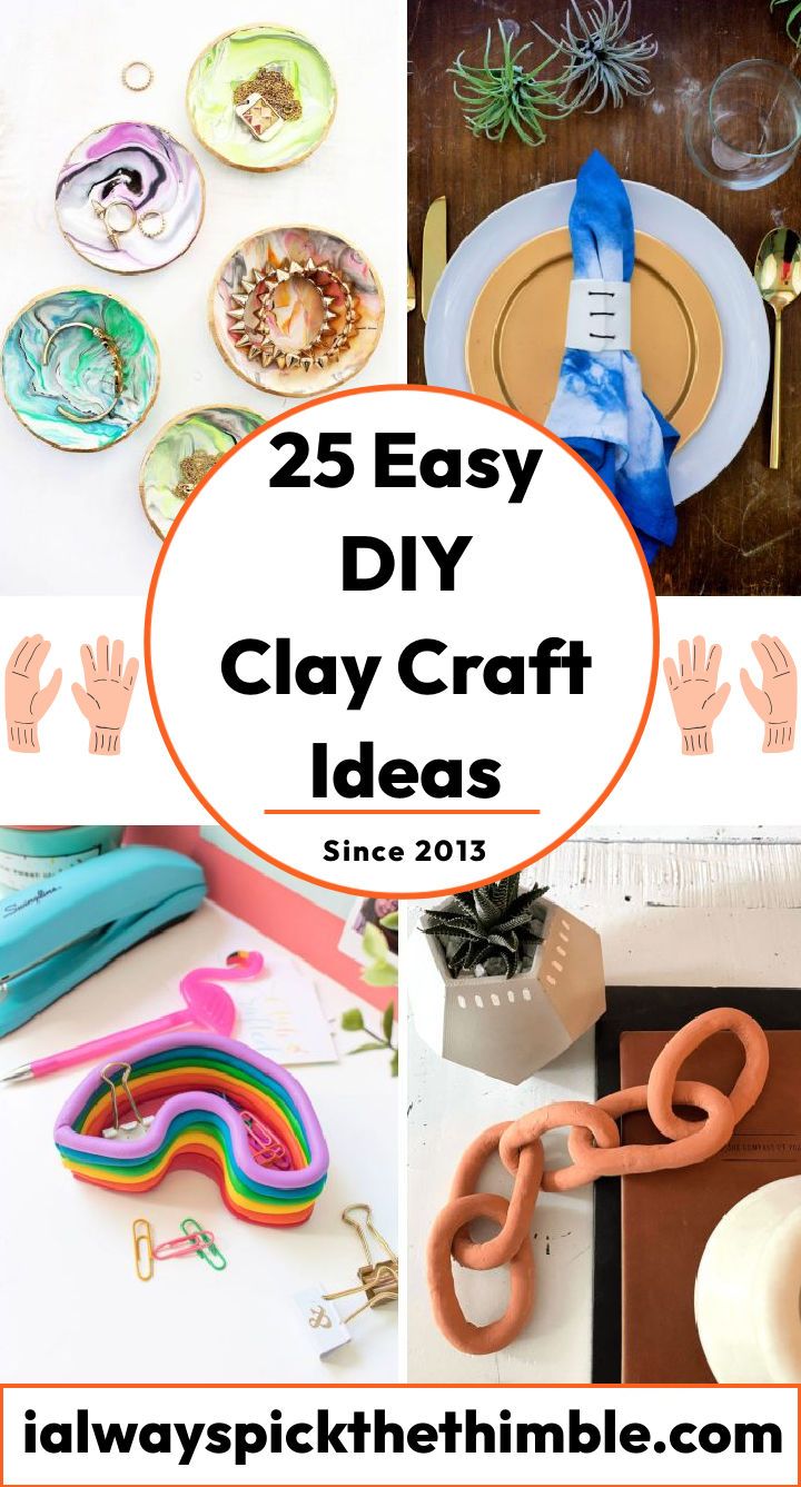 25 easy clay crafts: ideas for clay art and craft projects