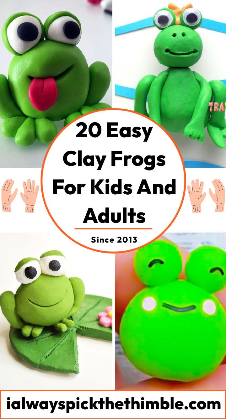 25 easy clay frog sculptures: how to make a clay frog
