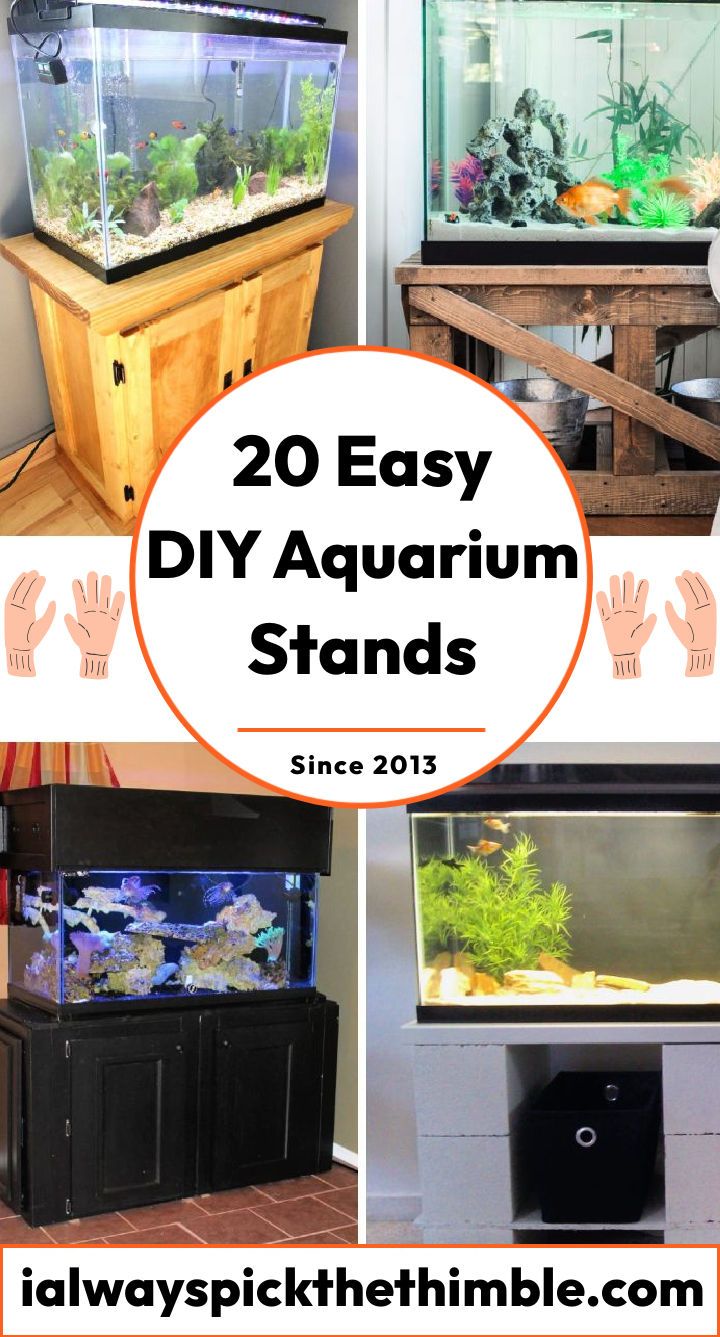 20 free DIY aquarium stand plans: build your own DIY fish tank stand