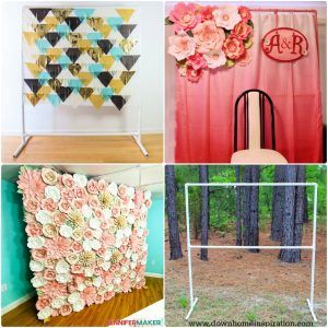 25 DIY backdrop stand ideas: make easy photo backdrop stands