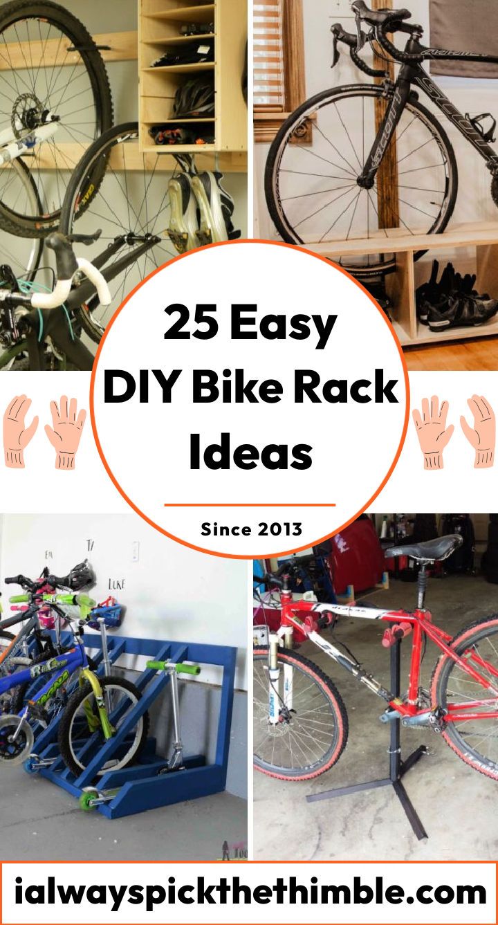 25 homemade DIY bike rack ideas for easy bike storage