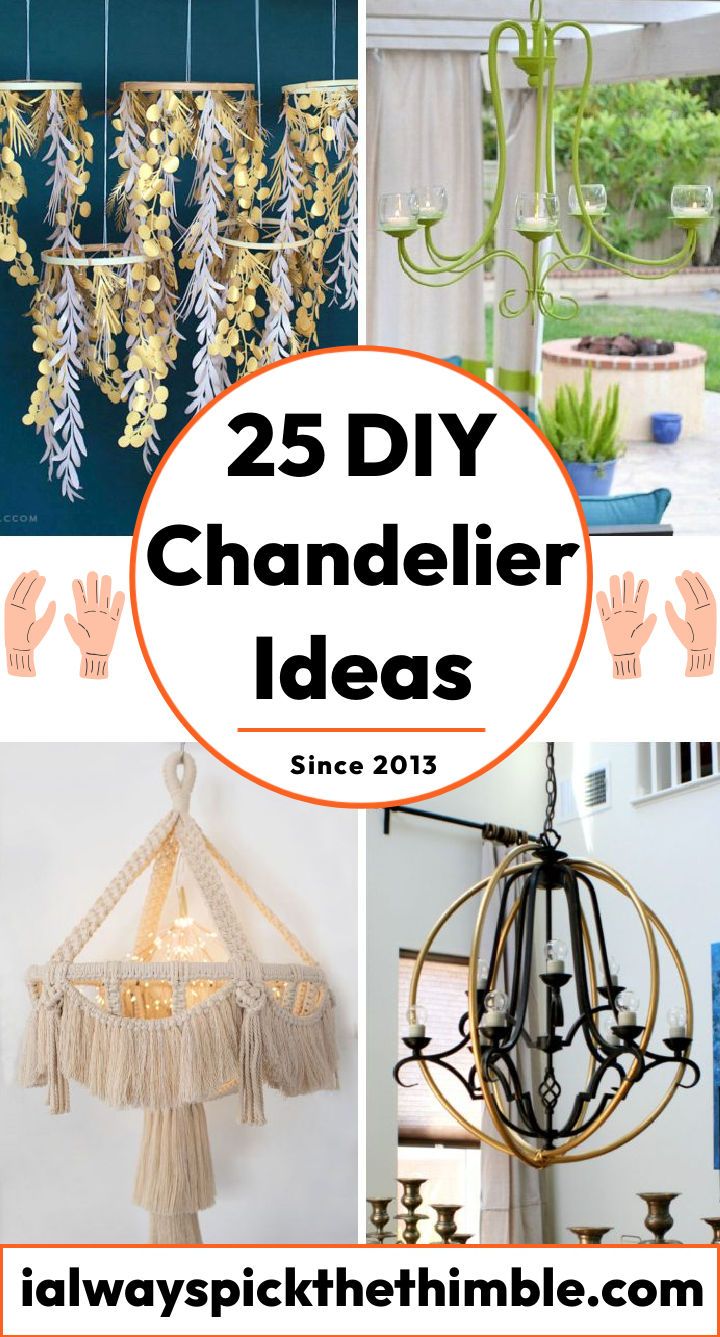 25 easy homemade DIY chandelier ideas - how to make chandeliers