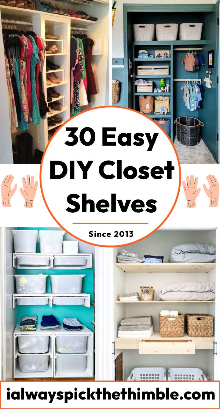 How to build cheap and easy DIY closet shelves
