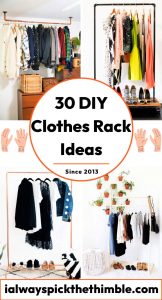 30 Homemade DIY Clothes Rack Ideas to Make