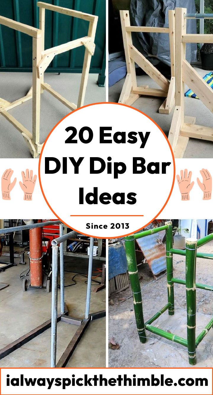20 homemade DIY dip bar ideas: how to build dip bars