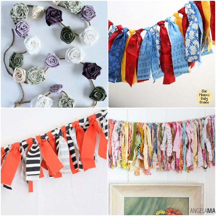 DIY Fabric Garland: How to Make One in 4 Easy Steps - The Greenspring Home