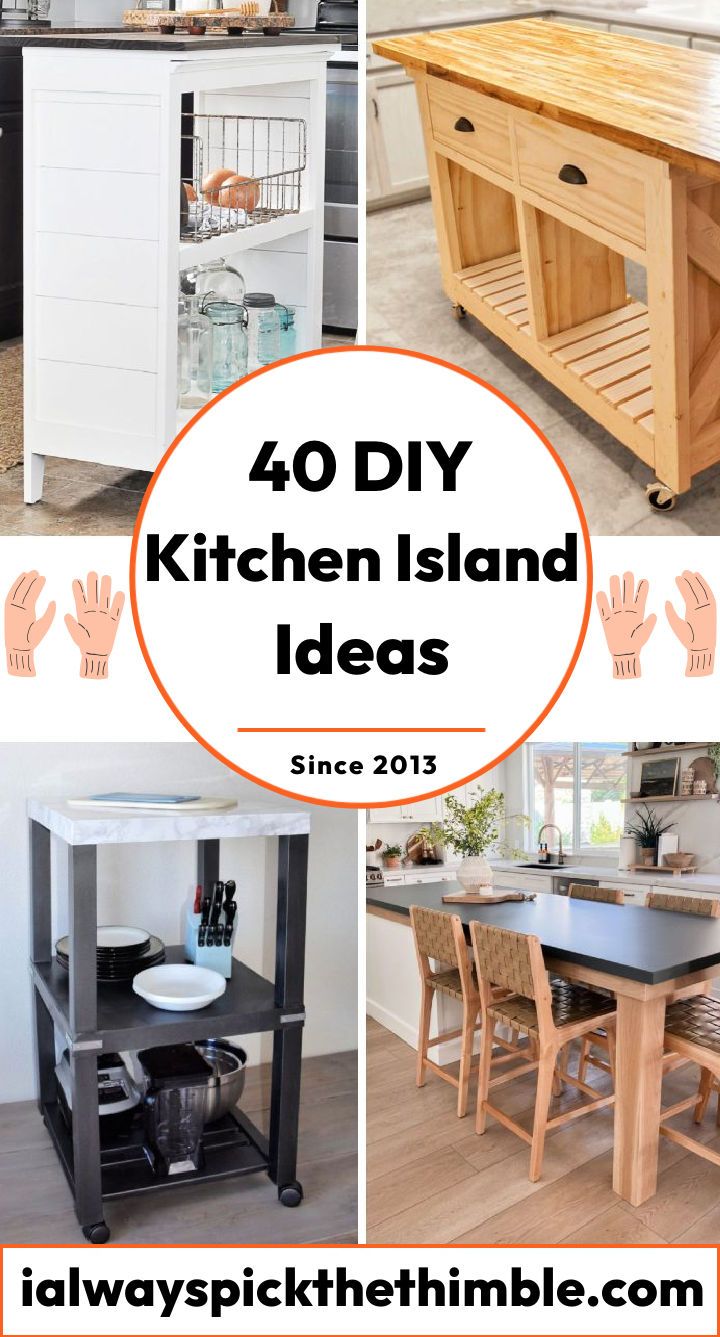 40 free DIY kitchen island plans and ideas