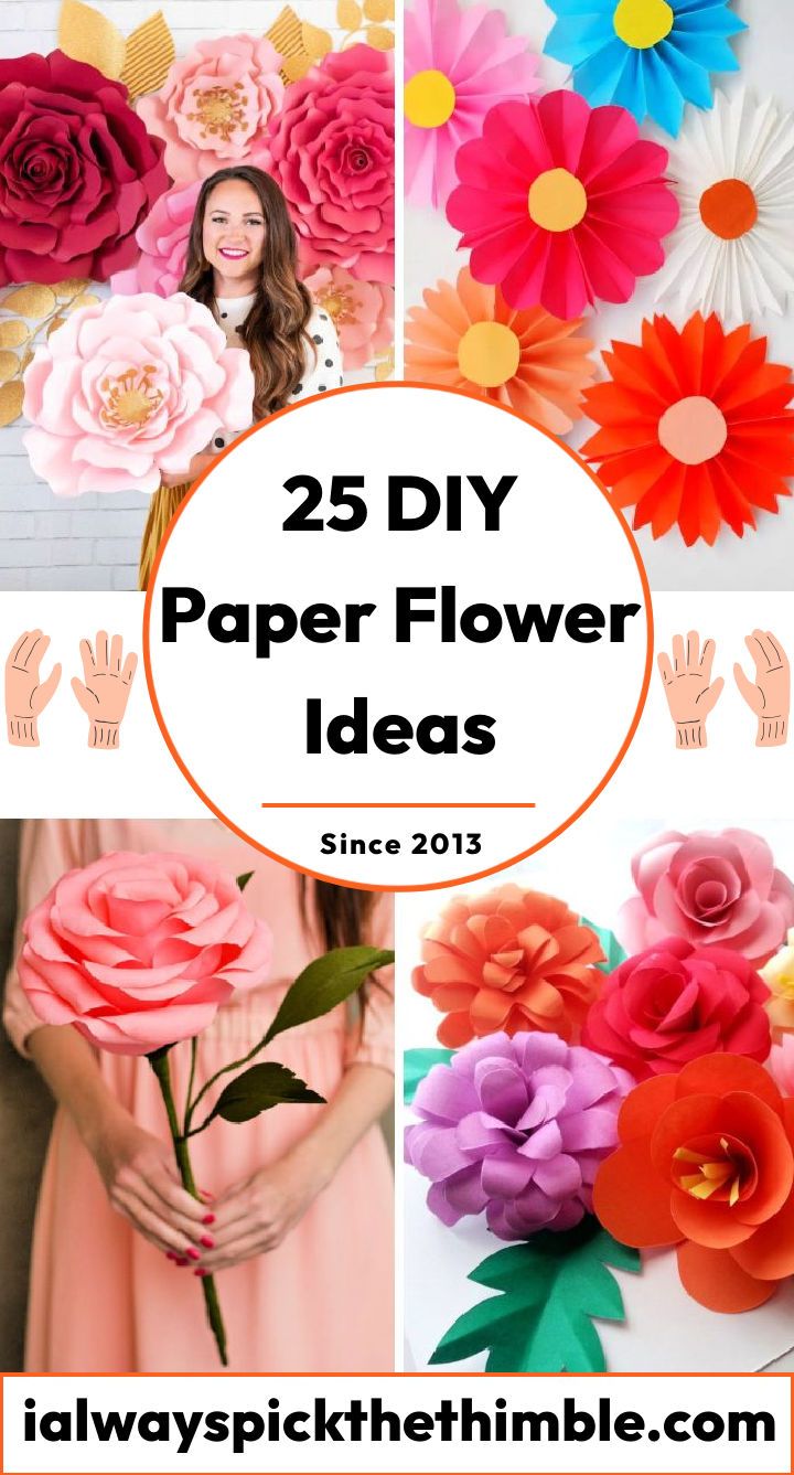 25 easy DIY paper flowers: how to make paper flowers