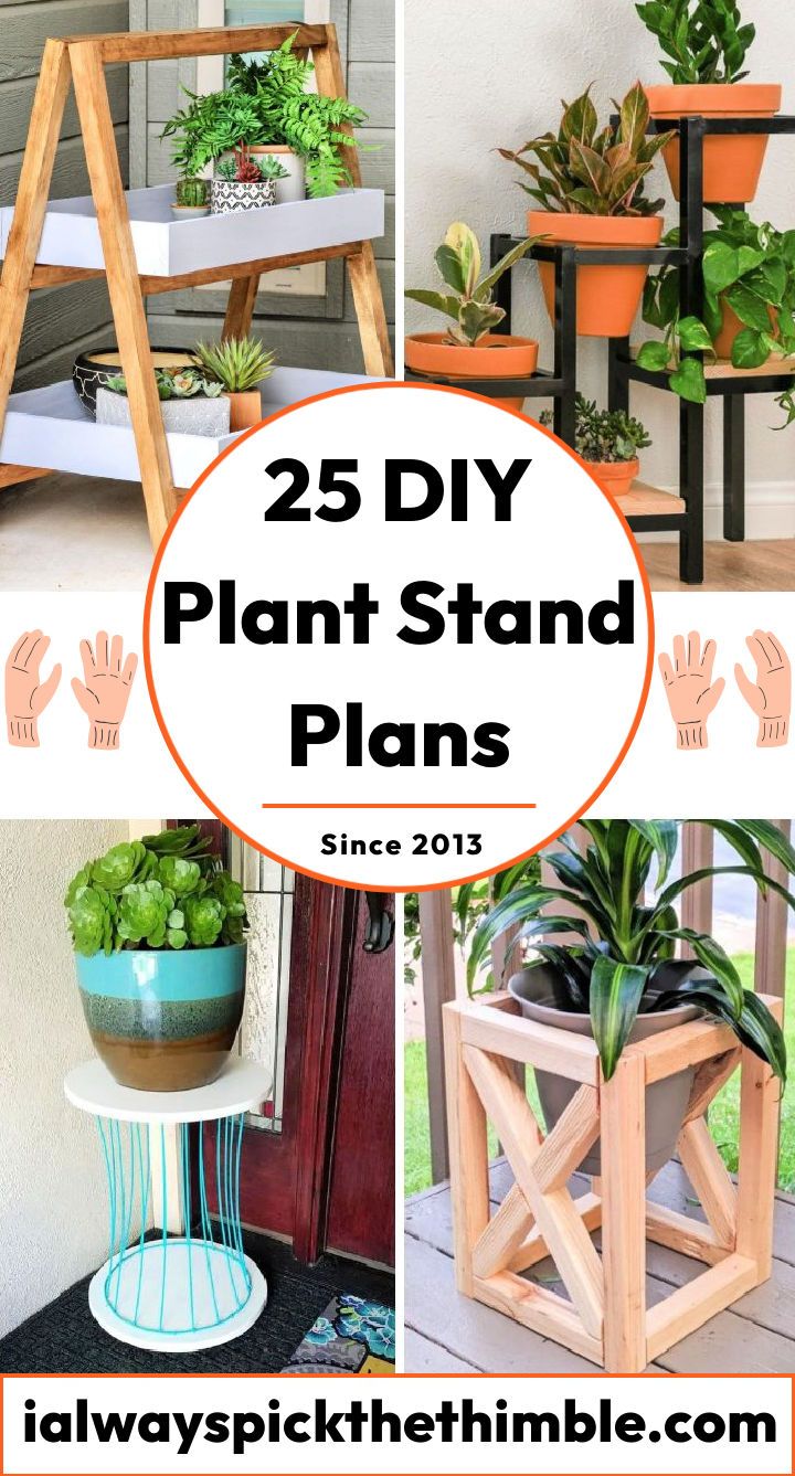 25 easy DIY plant stand ideas and free plans