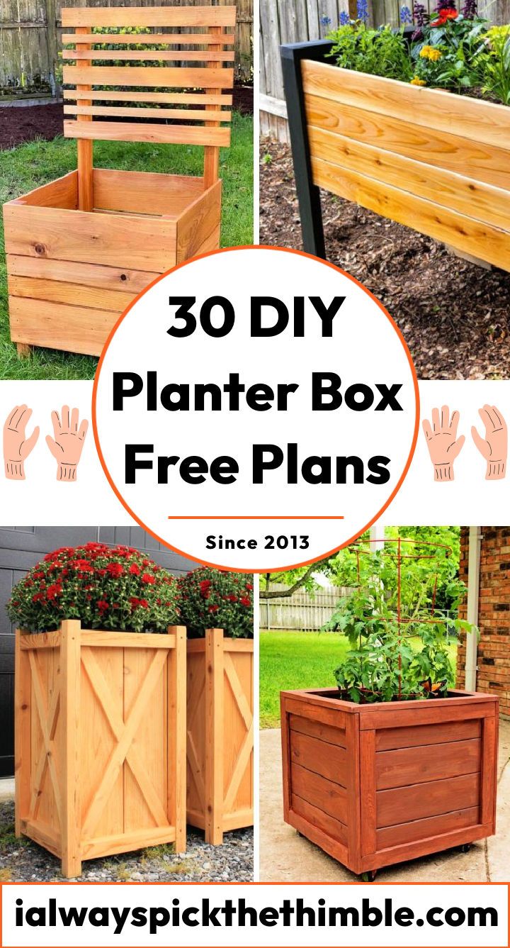 30 free DIY planter box plans: build your planter boxes